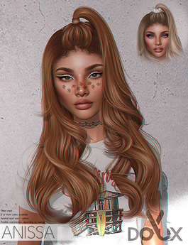 Second Life Marketplace - DOUX - Anissa hairstyle [BLOGGER PACK]